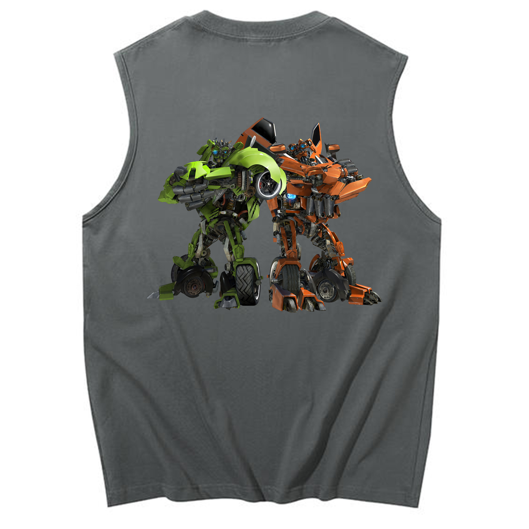 （画像用） Transformers トランスフォーマー コットン100％タンクトップ（背面プリント）